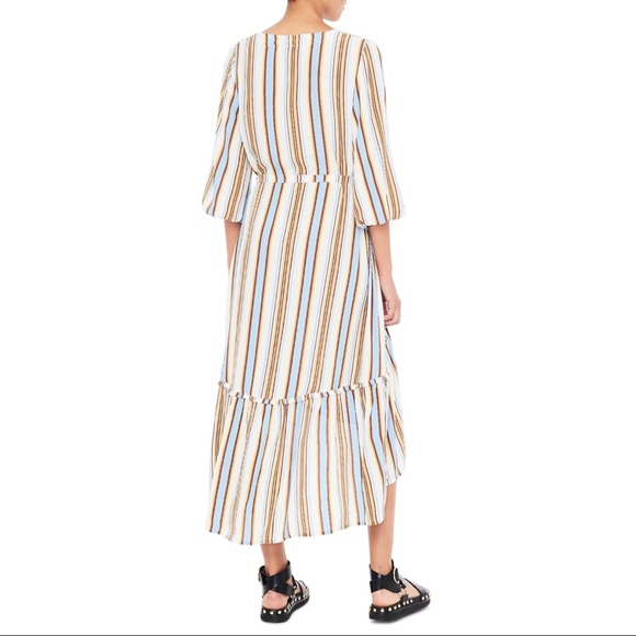 NEW FAITFULLTHE BRAND Matilda Stripe Peasant Dress - Picture 2 of 7